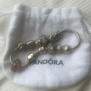 Pandora bracelet with 11 charms